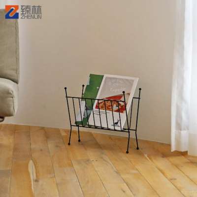 Modern European Style Creative Design Metal Wire Books Magazine Rack