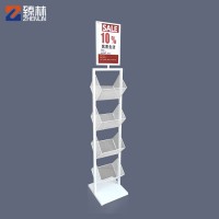 Floor Standing Customized Wire Basket Metal Display Stands Nail Polish Rack For Store