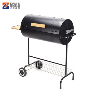 High standards barbecue metal grill oil bbq grill with lid